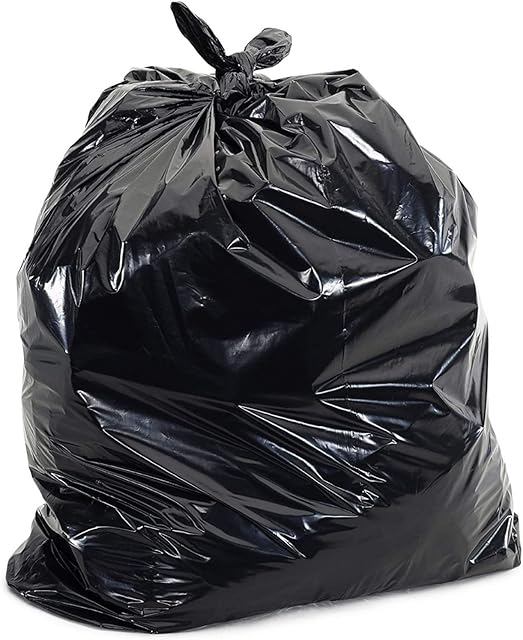 Extra Heavy Duty black bin Bags Liners 200 per box 15kg per bag Eco friendly
