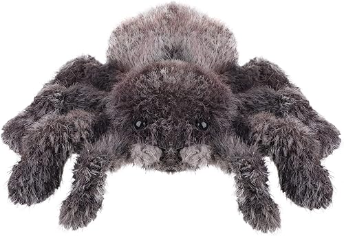 Miniatura 8 de Apricot Lamb Juguetes de peluche negro y gris araña animal de peluche suave perfecto para niños de 10 pulgadas