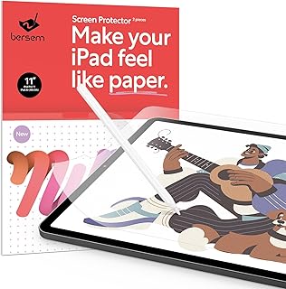 BERSEM [2 PACK] Paperfeel Screen protector Compatible with iPad Pro 11 inch (2022/2021/2020/2018 Models) / iPad Air 5th / 4th Generation (10.9 inch, 2022 / 2020), iPad Air 5 / iPad Air 4 Matte PET Film for Drawing, Anti-Glare