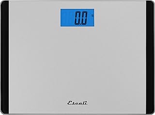 Escali Detecto D119 Low Profile Extra Wide Body Weight Bathroom Scale, Digital LCD Display, 440lb Capacity, 1 Count (Pack of 1), 16" L x 12" W x 1" H, Black and Grey