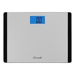 Escali Detecto D119 Low Profile Extra Wide Body Weight Bathroom Scale Digital LCD Display 440lb Capacity 1 Count