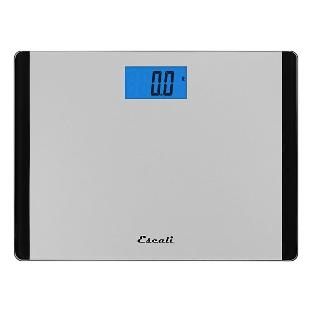 Escali Detecto D119 Low Profile Extra Wide Body Weight Bathroom Scale Digital LCD Display 440lb Capacity 1 Count