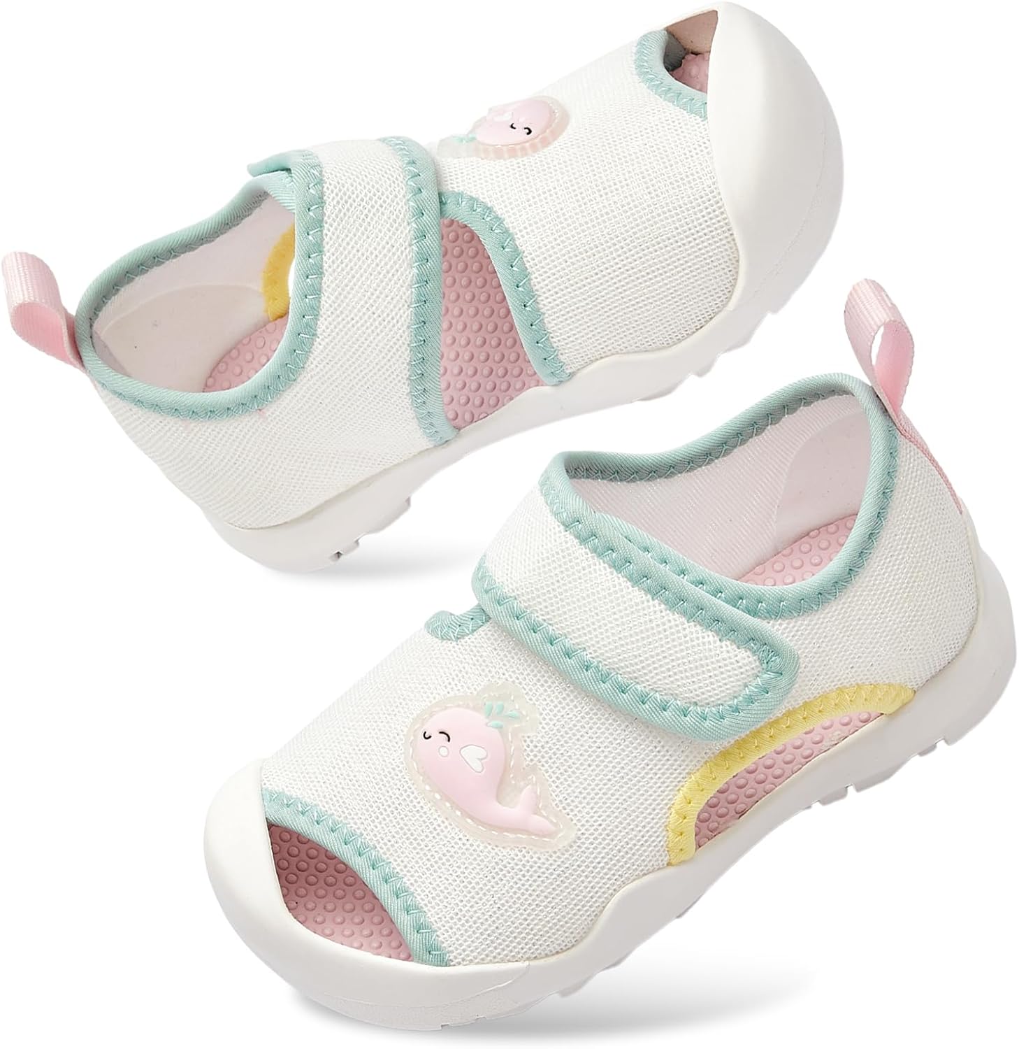 Balabala Sandals Toddler Boys Girls Walking Shoes Breathable Quick Dry Barefoot Shoes Non Slip Kids Sandals for Hiking Casual
