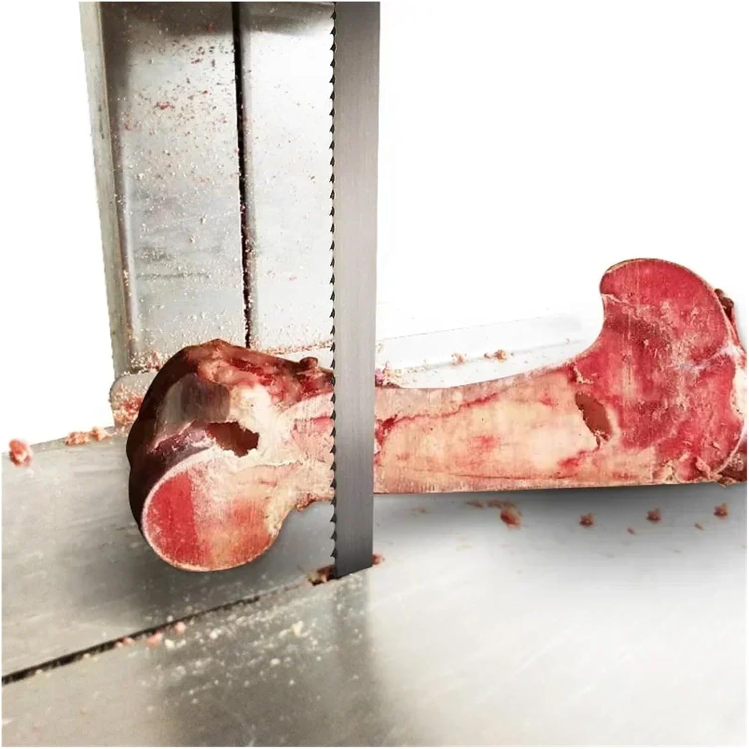 1pc Meat and Bone Cutting Belt Blade for Frozen Fish, Chicken and Beef Fast Cutting Machine (Length1400MM)