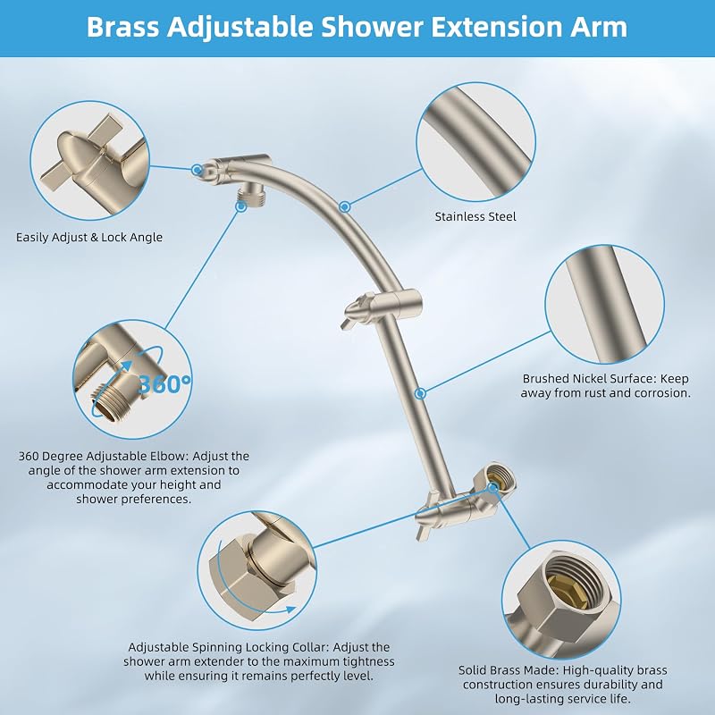 Hibbent 10” Filtered Rain Shower Head – Filtered shower head design