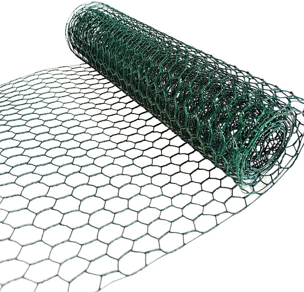 Green Floral Arrangement Mesh Netting Frame Wire Netting for Poultry & Gardening - 35 x 100 cm