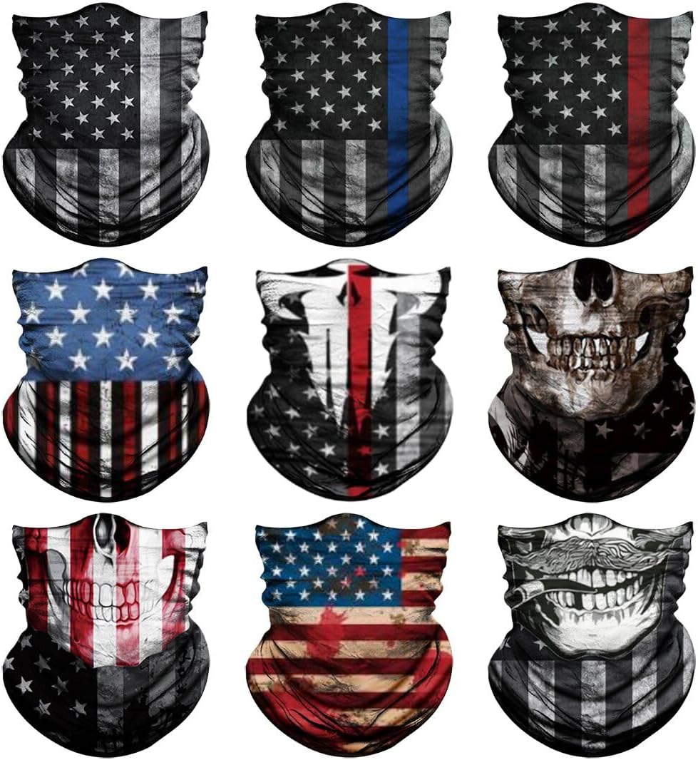 Venswell Neck Gaiter Face Mask Men Women,Seamless Bandana...