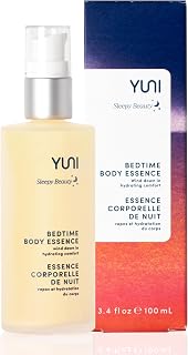 YUNI Beauty Hydrating Body Lotion (3.4 oz) Bedtime Body Essence with Melatonin & Chamomile - Tranquil Aromatherapy Lotion for Relaxing, Restful Sleep - Vegan, All Natural, Paraben-Free, Cruelty-Free