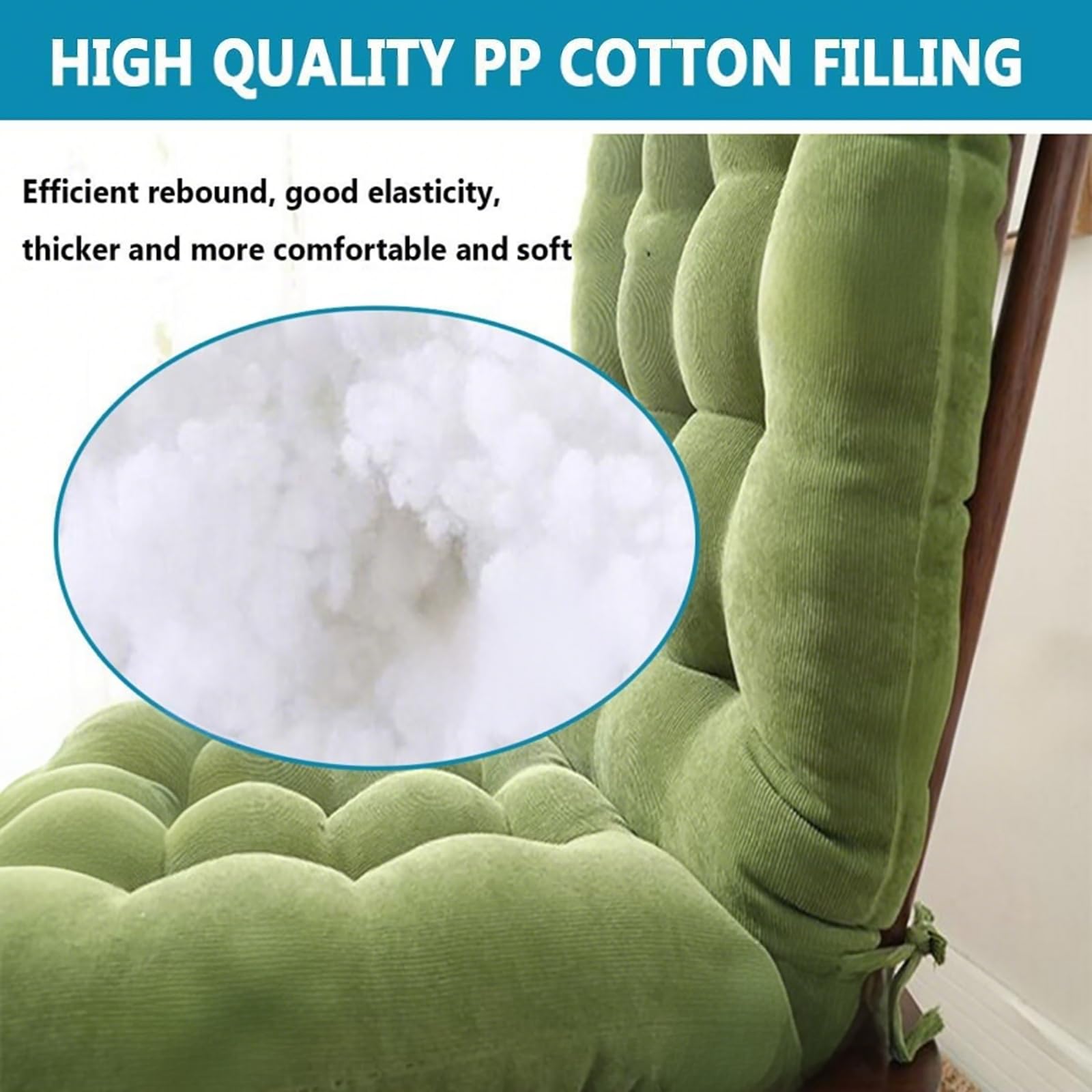 Sedia da esterno Cush Soft 45 x 100 cm Bei Cush con schienale per patio pelliccia confortevole cuscino per sedie a sdraio e sedie da soggiorno