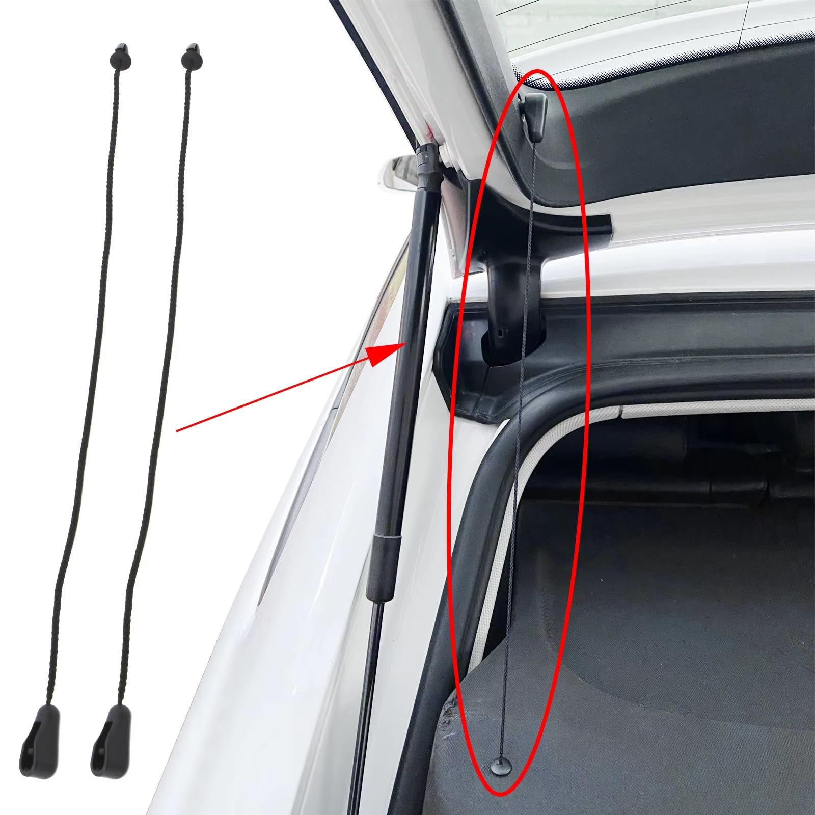 Cuerda Maletero Coche Compatible Con Ford Para Focus 2004 2005 2006 2007 2008 2009 2010 2011 Sujeciones Correas Equipaje Carga Bandeja Trasera