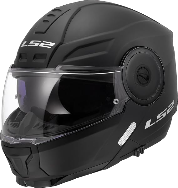 LS2, Modular Scope II Solid Matt Black Motorcycle Helmet