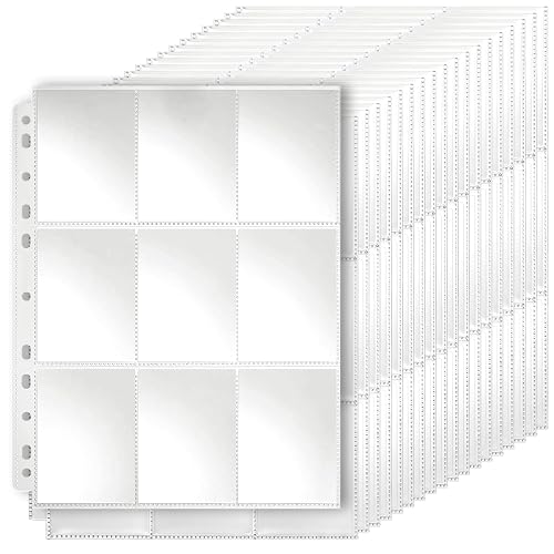 720 Fundas Cartas Bolsillos, 40 Páginas Fundas para Cartas Doble Cara