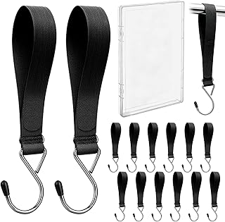 14PCS Ice Fishing Shelter Tent Hooks with Storage Box,Heavy Duty Ice Fishing Accessories and