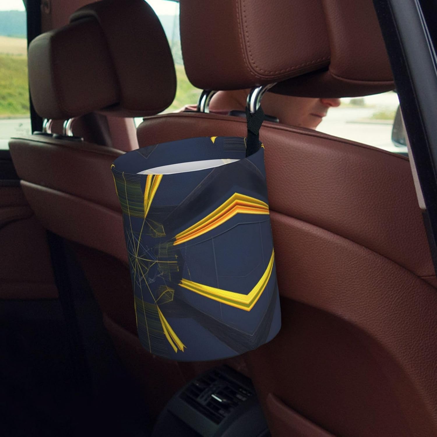 Multidimensional Space Hanging car Trash can, Foldable car Trash can, car Storage Box Accessories, Suitable for Travel SUV Truck Sedan image 5