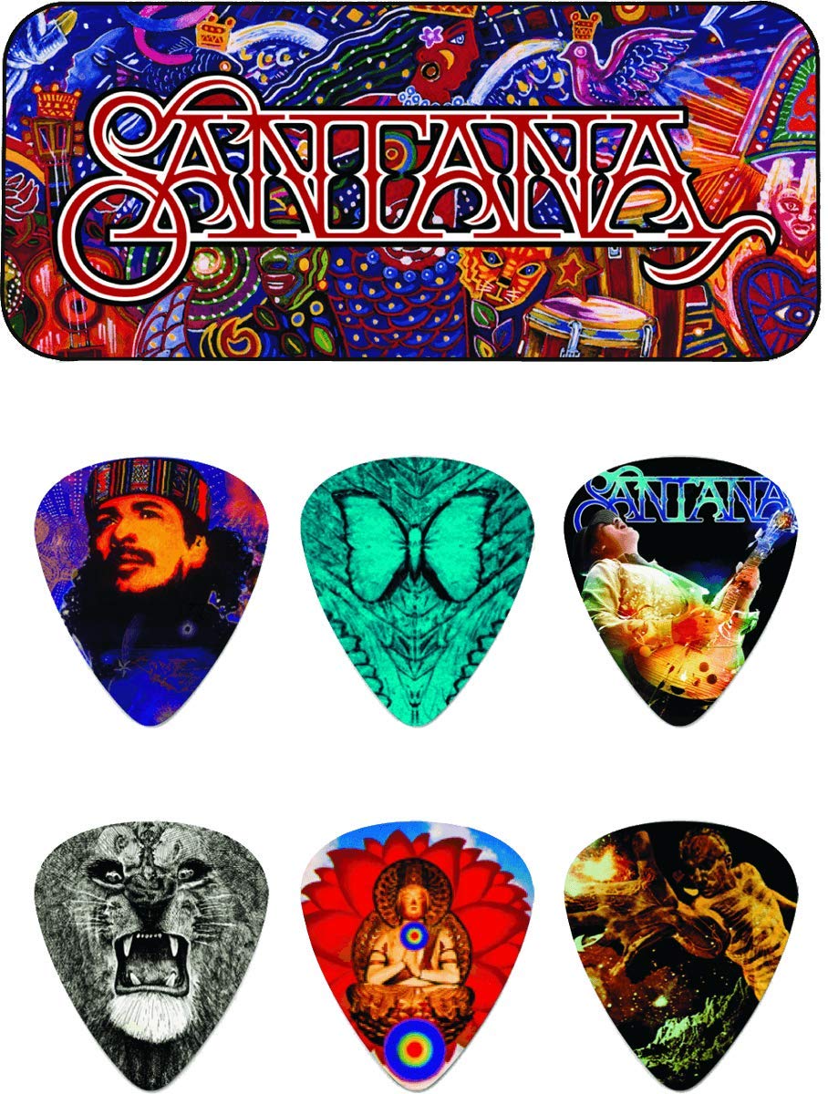 Dunlop Santana Medium Gauge Pick Tin