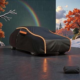 Bache Voiture Exterieur pour McLaren 570GT 2026(2026,Élastique Aux Extrémités,Étanche Anti-UV, Anti-Rayure, Respirante, pour Berline Hatchback SUV, avec Zip