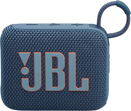 JBL Go4, Bluetooth Hoparlör, IP67, Mavi | Big Pro Sound ve Punchy Bass, PlaytimeBoost, Su Geçirmez Tasarım ve 7 Saatlik Çalma Süresi