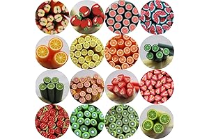NAIL ANGEL 80pcs/bag Nail Art Polymer Clay Cane Fruit Series