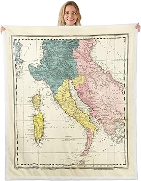 Feelyou World Map Fleece Blanket 87"x95" Boys Girls Gift Sofa Warm