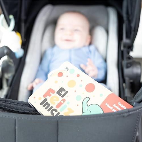 Miniatura 7 de Happy Start Tarjetas de visión de alto contraste fáciles de limpiar - Resistente al agua - Aprobado por hospitales - Lista para bolsa de pañales -