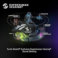 Vista 8 de Turtle Beach Stealth 500 - Auriculares inalámbricos amplificados para juegos para PC, PS5, PS4 y móvil, batería de 40 horas, Bluetooth, cojines