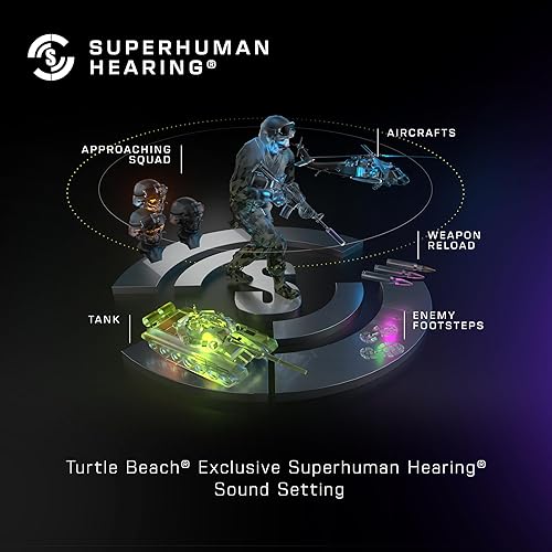 Vista 8 de Turtle Beach Stealth 500 - Auriculares inalámbricos amplificados para juegos para PC, PS5, PS4 y móvil, batería de 40 horas, Bluetooth, cojines