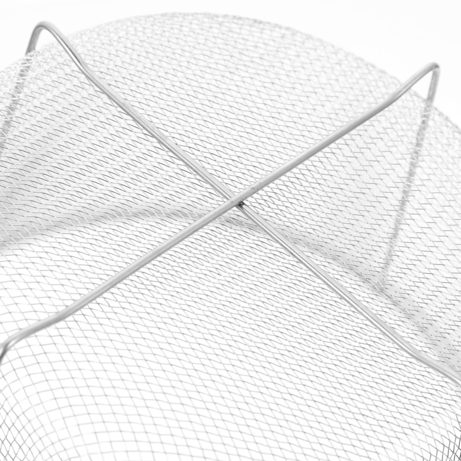 Cestello per friggitrice in acciaio inox, rotondo, con manico, per patatine fritte, pasta, spaghetti e patatine fritte, supporto per friggitrice