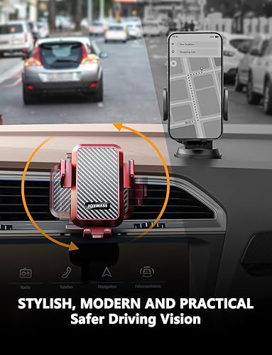 Miniatura 6 de Cargador inalámbrico para automóvil, carga rápida de 15 W, con sujeción automática, soporte para teléfono celular, soporte de ventilación para