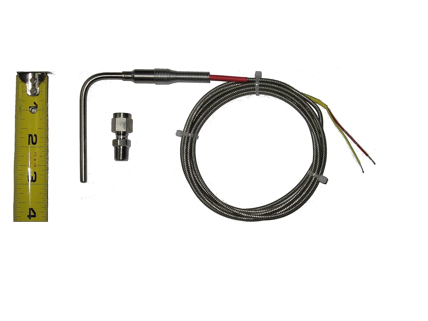 EGT Probe - Diesel - 3/16" Diameter - 6' Cable - Type K Thermocouple - -148F to 2372F Range - Special Limits of Error Accuracy