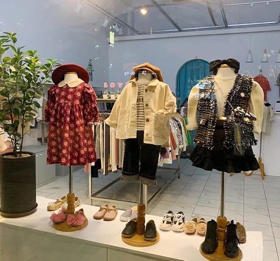 Mannequin Torso Body with Stand, 2/4/6/8 Years Old Toddler/Infants/Dress Form Half Manikin, Children's Clothes Garments Display Stand Interesting