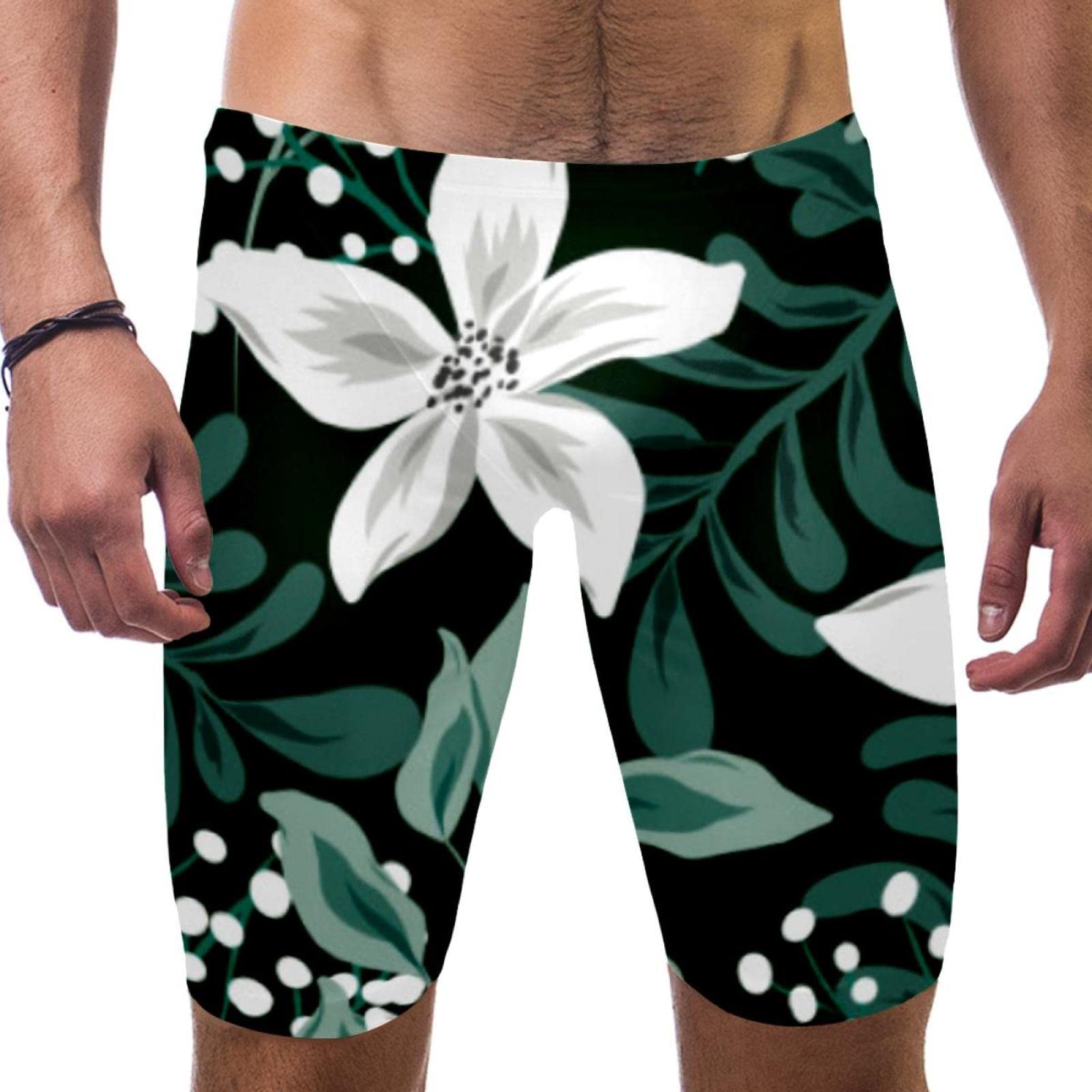Maillot de bain à séchage rapide homme short de plage fleurs L - 7