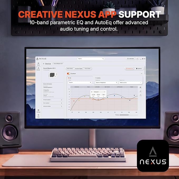 Tarjeta de sonido interna Creative Sound Blaster AE-X PCIe miniatura 6