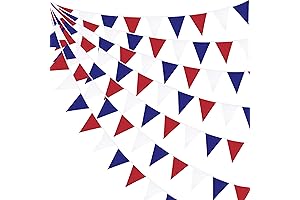Festive Patriotism: Fabric Pennant Triangle Flag for Celebratory Decor