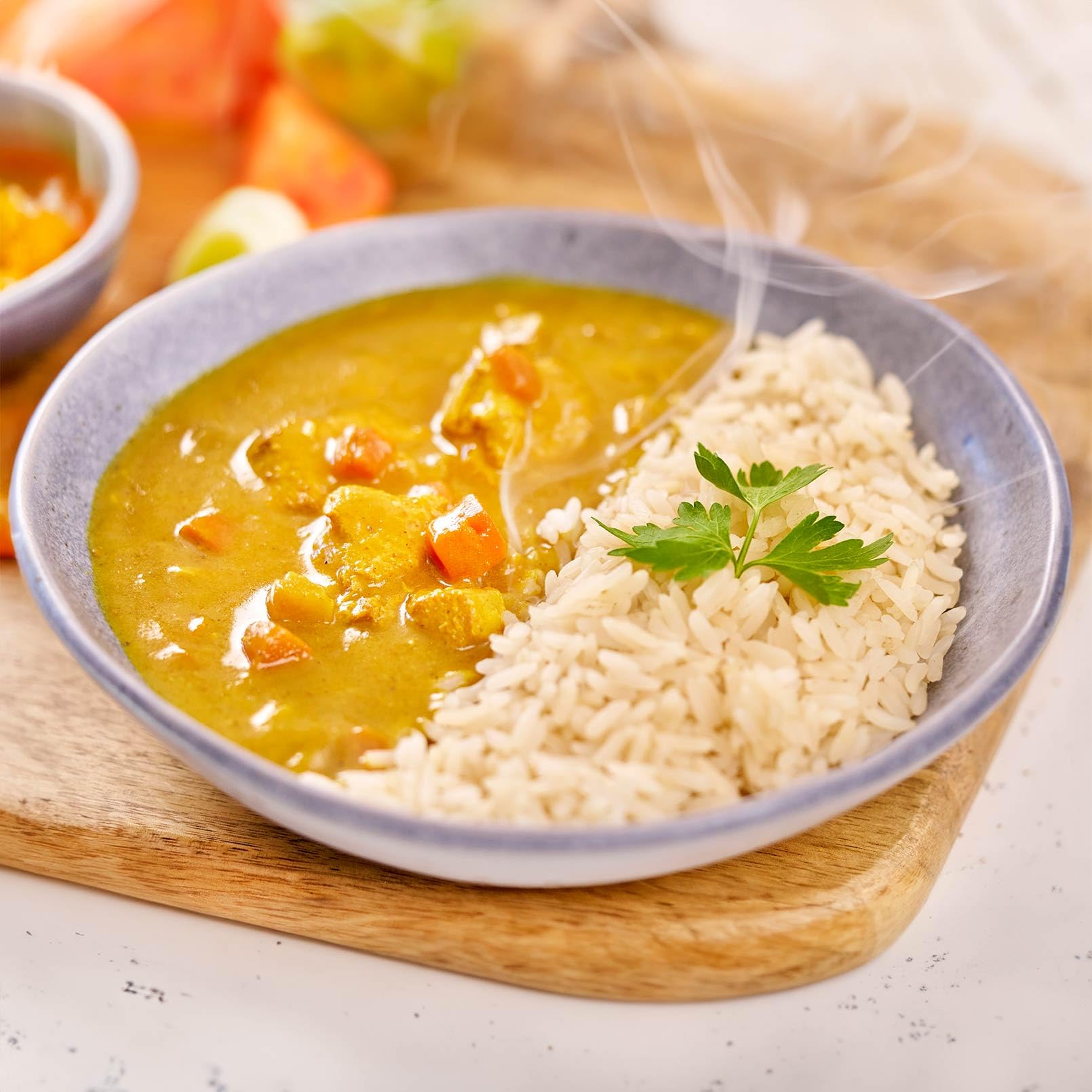Plato Preparado Fit Arroz con Pollo en Salsa al Curry estilo Hindú de HSN | 420 gramos | Listo para Calentar y Tomar | Alto en Proteínas, Bajo en calorías | Comida Sana y Rica — view 6