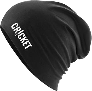 Berretto Cricket Cappello invernale Unisex Regalo Nero Cricket Presente