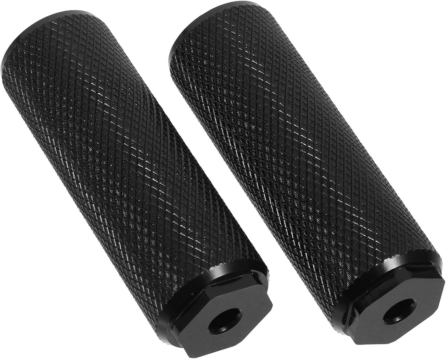 NOLITOY Bike Rear Pegs 1 Pair Black 5mm Screw Sturdy Anti-Skid Rear Foot Pegs for Mountain Bikes Cycling Accessories