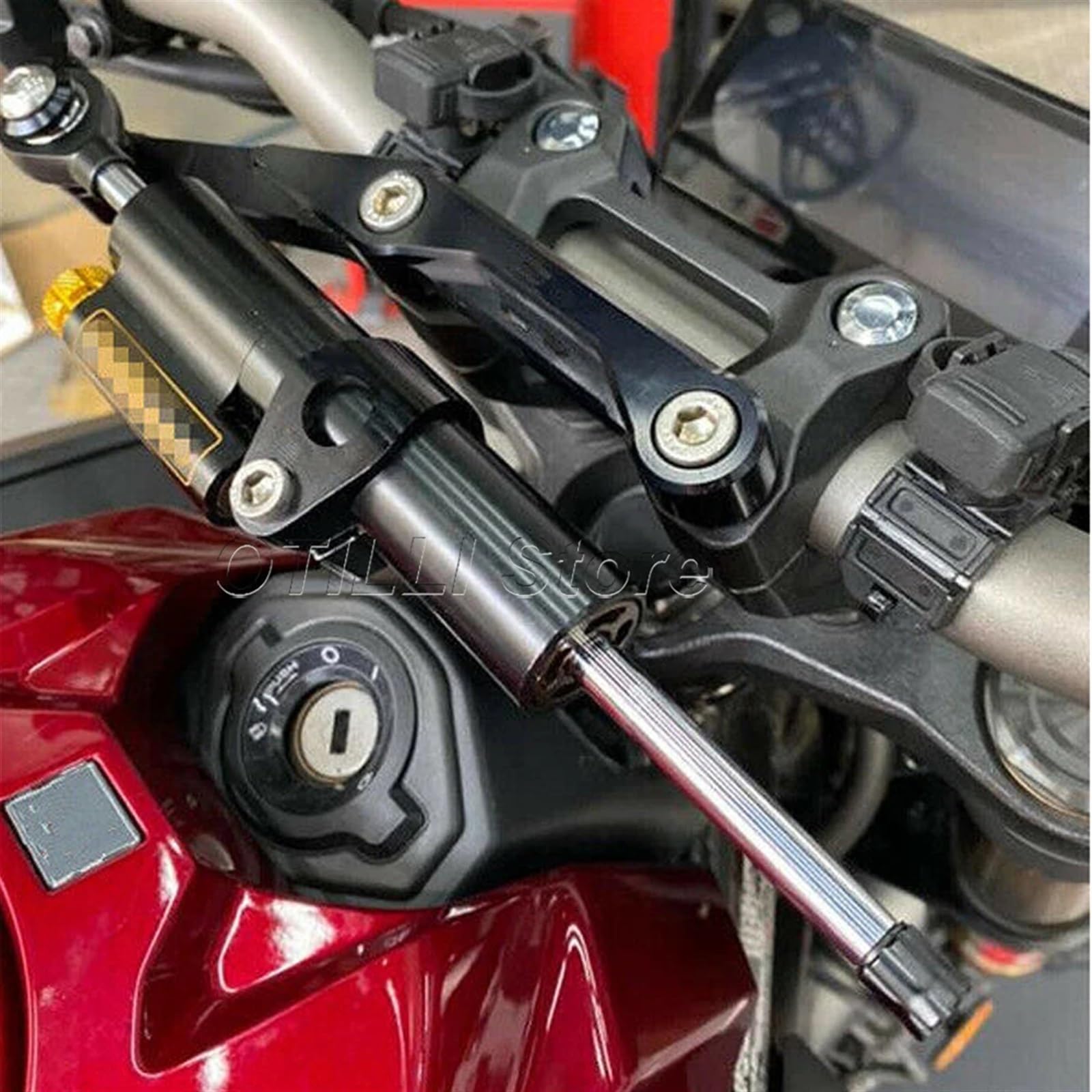 para H-Onda CB650R CB 650 R CB 650R Kit de Montaje de Soporte de Amortiguador estabilizador de dirección de Motocicleta 2018 2019 2020 2021 Amortiguador De Dirección(J)