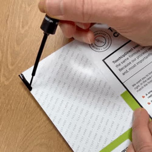 Vista 123 de TouchUpDirect PRC Firecracker - Pintura de retoque compatible con Jeep Exact Match - Kit de pinceles Rojo Petardo