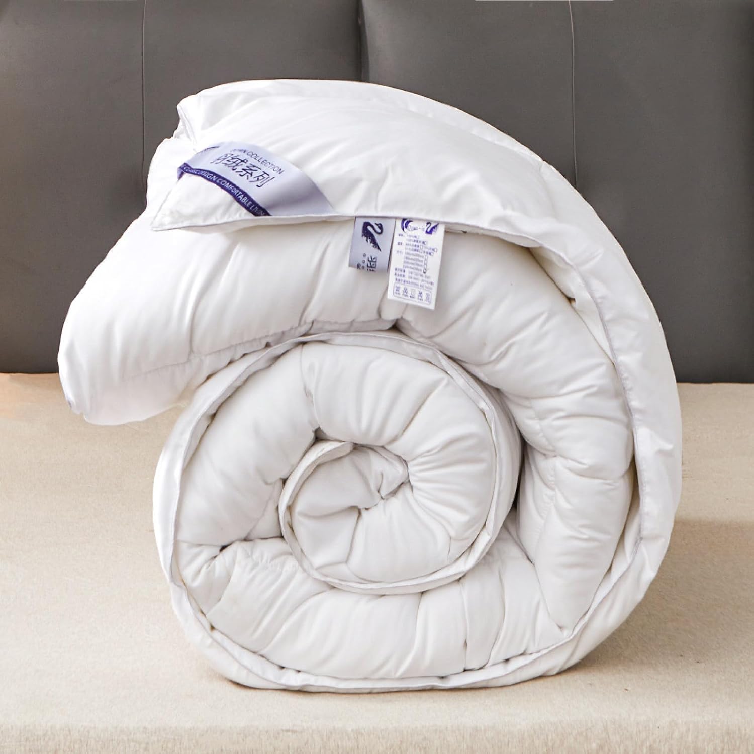 Double Duvet 10.5 TOG-Open Duvet Oversized-10.5 TOG Down Alternative Comforter Set Reversible Coverless Duvet Microfiber Soft Warm Bed Quilt for All Seasons Machine Washable-Friend Gift