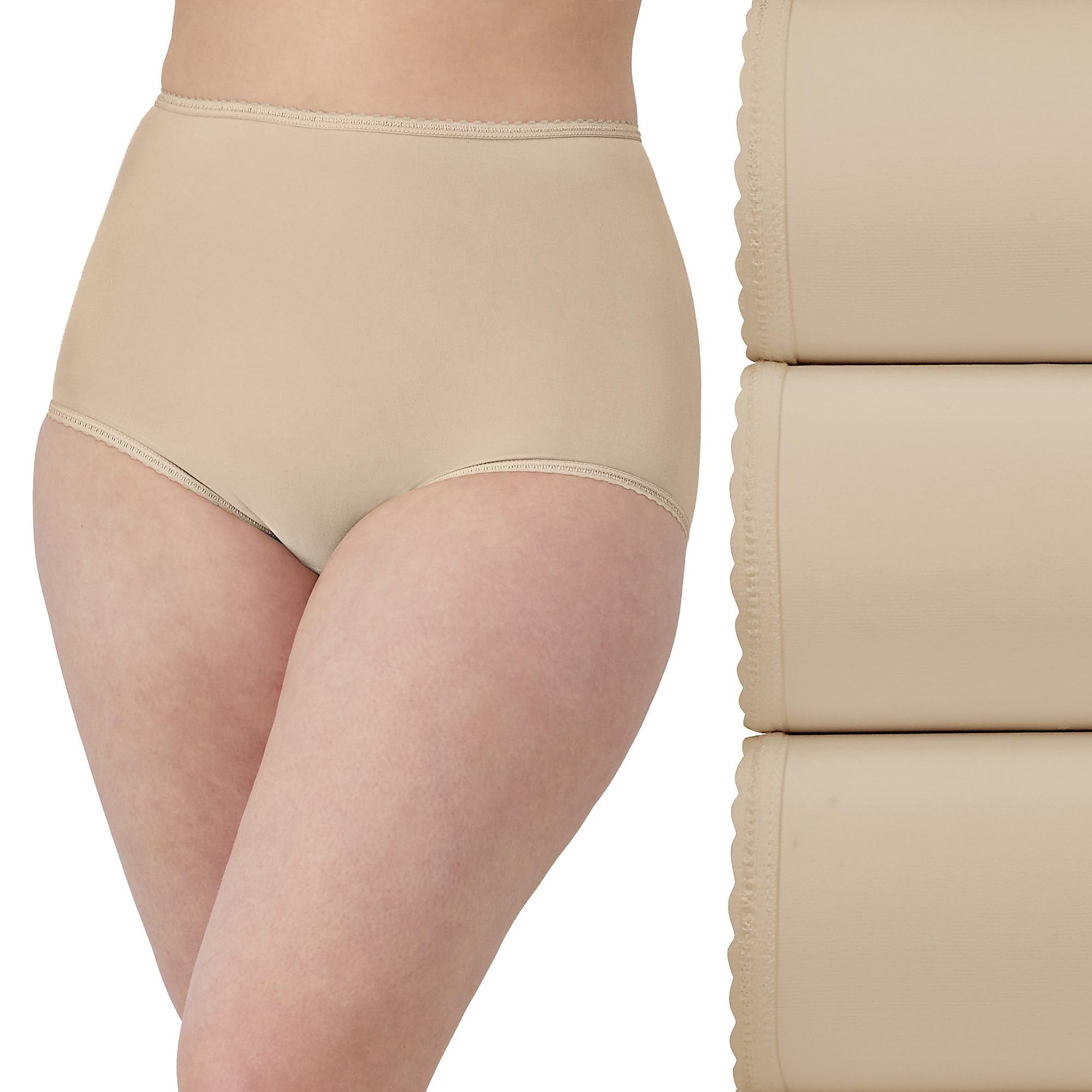 Bali Women's Skimp Skamp Brief Panty Number 2633, Size - 5, Rosewood