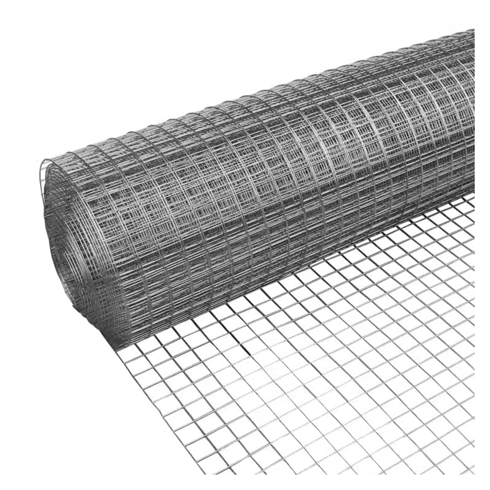 Filet de clôture en Acier Inoxydable à Mailles Fines 20 mm/1,2 mm pour volailles, Support pour Plantes de Jardin, Filet de sécurité pour Balcon et escaliers (0,6 x 23 m)