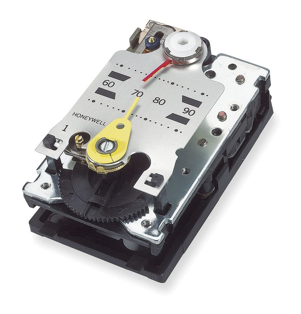 Pneumatic Thermostat, Single Temperature, Heating and Cooling, 2 Pipe