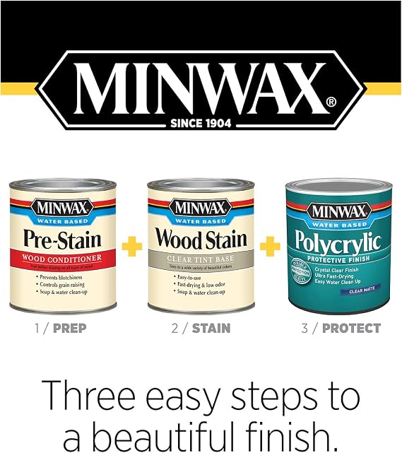 Minwax 33333000 Polycrylic Protective Finish Spray for Wood, Clear Satin, 11.5 oz. Aerosol Can