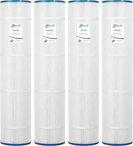 PCC130-PAK4 Cartucho de filtro de repuesto para piscina Unicel C-7472 Filbur FC-1978 160332 178585 FC-6475 Pentair CCP520 R173578 PLFPCC130 Darlly