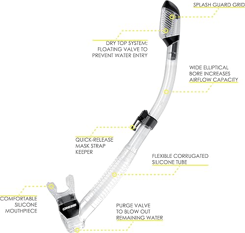 Miniatura 2 de Esnórquel para buceo Cressi Supernova Dry para adultos; Cressi: calidad desde 1946