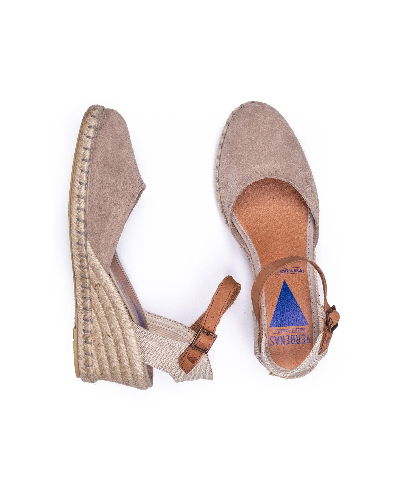 VERBENAS Espadrillas con Zeppa Malena Serraje Piedra