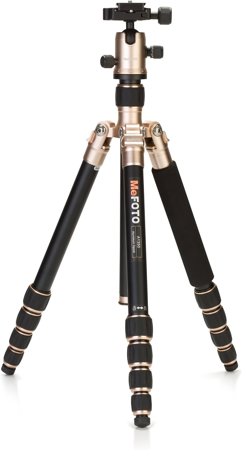 Crazy Deals MeFOTO Aluminum Roadtrip Travel Tripod/Monopod Kit - Gold (A1350Q1A)