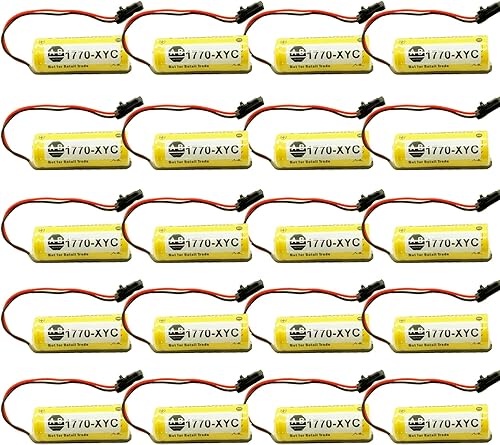 Miniatura 1 de Paquete de 20: batería 1770-XYC de 3 V 1800 mAh de litio PLC de repuesto para batería de litio 1770-XYB 1770-XYC/A 1770-XYC