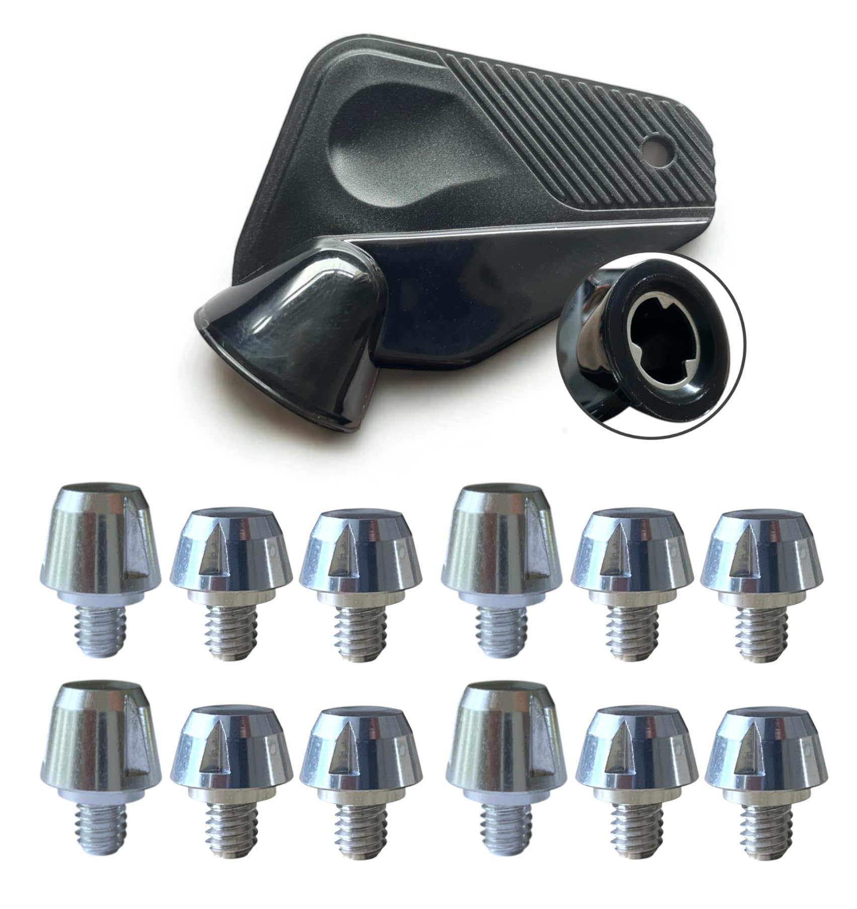 Grassroots Gear Replacement SG studs for Adidas Rugby boots. Long studs for soft ground. 6mm thread. Multiple lengths and pack Optional removal tool (4x 11mm, 8x 8mm with tool)