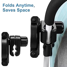 Accmor Stroller Cup Holder, Foldable Universal Cup Holder, 360  Rotatable Bottle Holder for Stroller, Bike, Wheelchair, Walker, Scooter